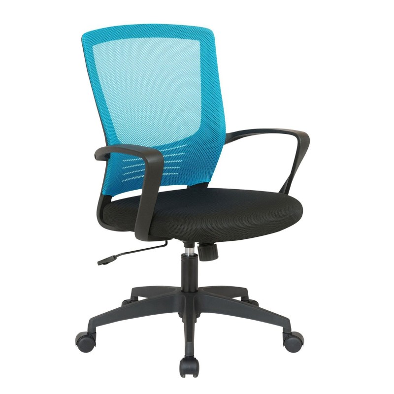 Silla de Oficina MALIBU, Tela Y Malla Transpirable, Color Negro
