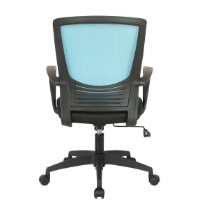 Silla de Oficina MALIBU, Tela Y Malla Transpirable, Color Negro