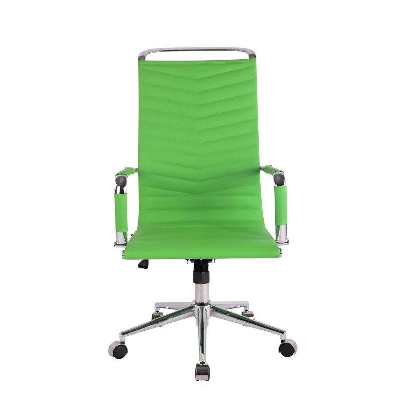 Silla de Oficina SIGRID, Respaldo Alto, en Piel Negro
