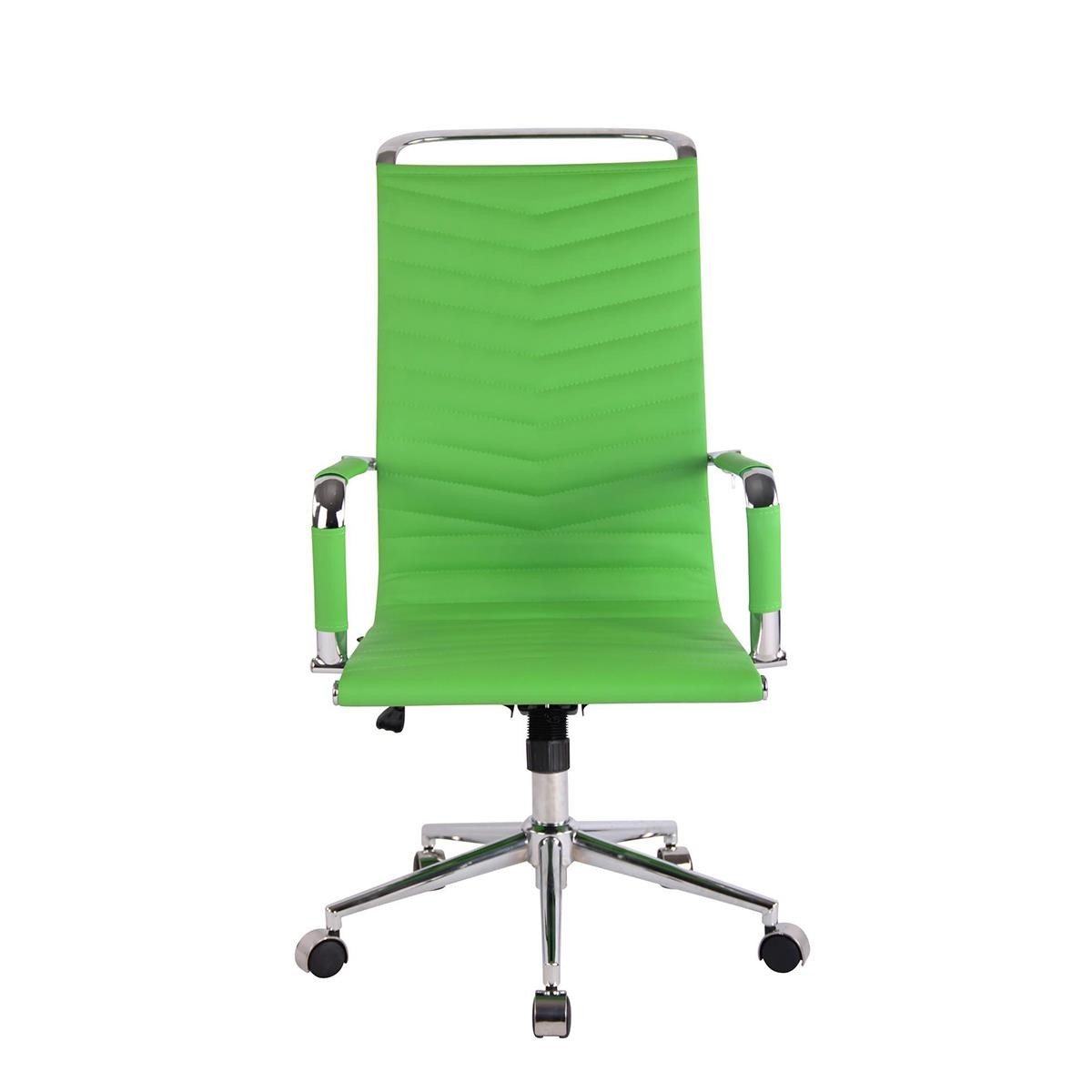 Silla de Oficina SIGRID, Elegante Diseño, Respaldo Alto, en Piel Negra