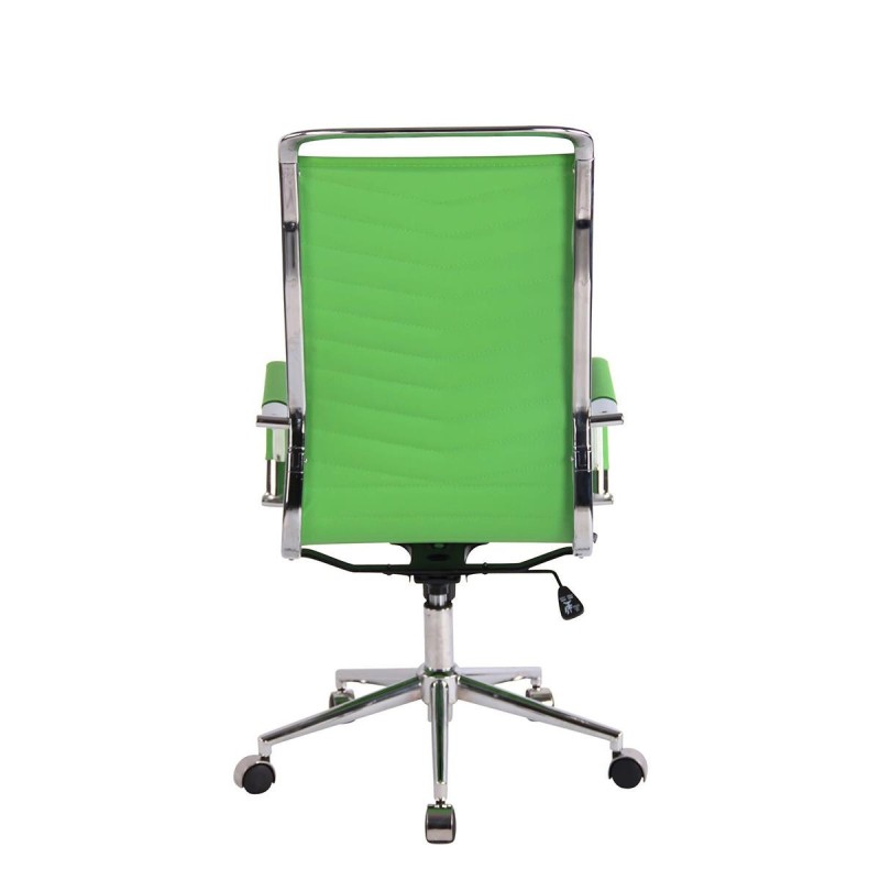 Silla de Oficina SIGRID, Respaldo Alto, en Piel Negro