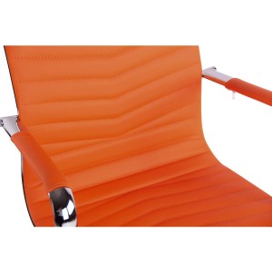 Silla de Oficina SIGRID, Respaldo Alto, en Piel Negro