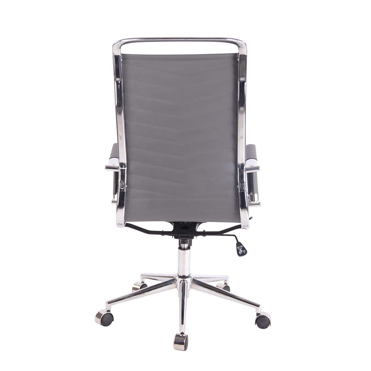 Silla de Oficina SIGRID, Elegante Diseño, Respaldo Alto, en Piel Negra