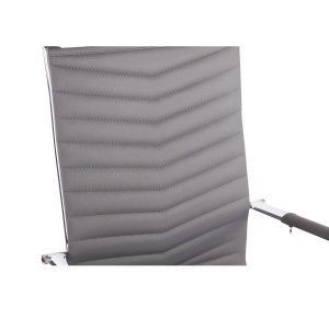 Silla de Oficina SIGRID, Respaldo Alto, en Piel Negro