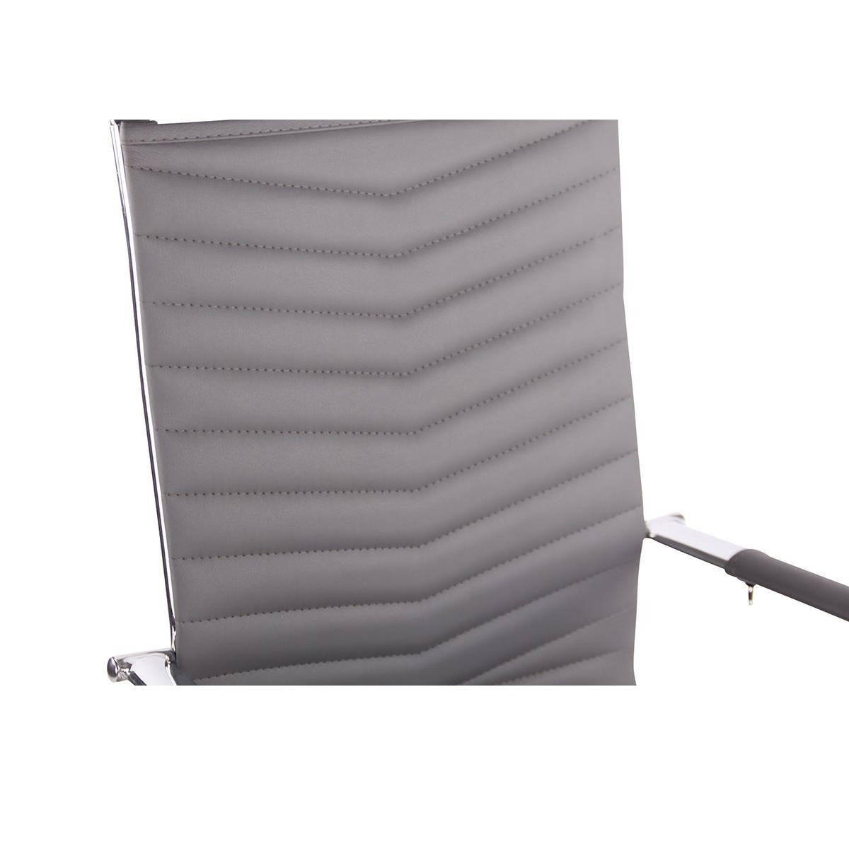Silla de Oficina SIGRID, Elegante Diseño, Respaldo Alto, en Piel Negra