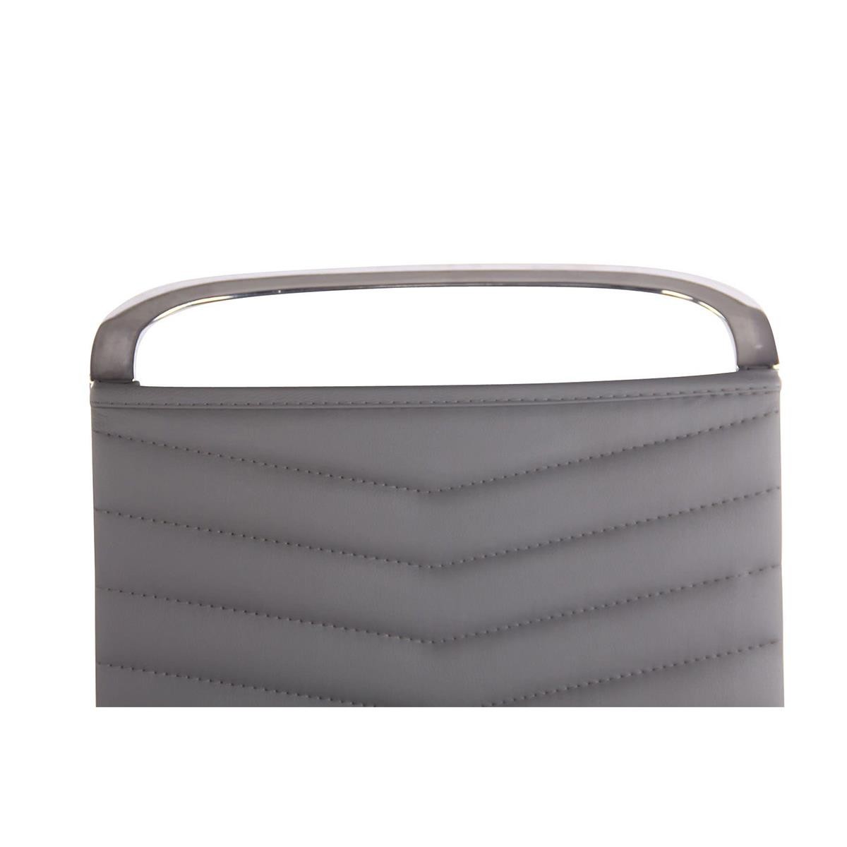 Silla de Oficina SIGRID, Elegante Diseño, Respaldo Alto, en Piel Negra