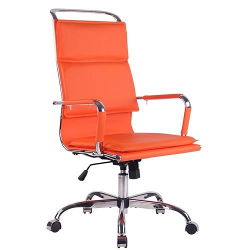Silla de Oficina QUEBEC, Elegante y Confortable, en Piel Negra