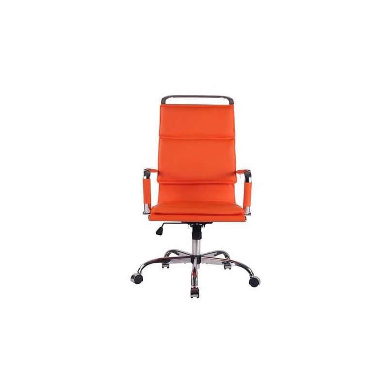 Silla de Oficina QUEBEC, en Piel, Color Negro