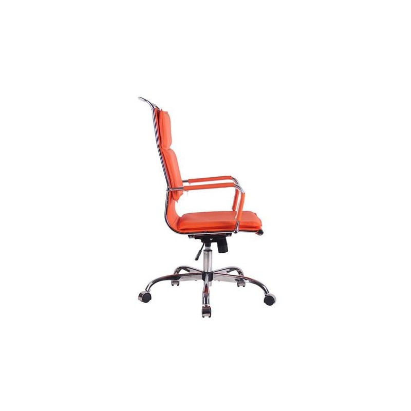Silla de Oficina QUEBEC, en Piel, Color Negro