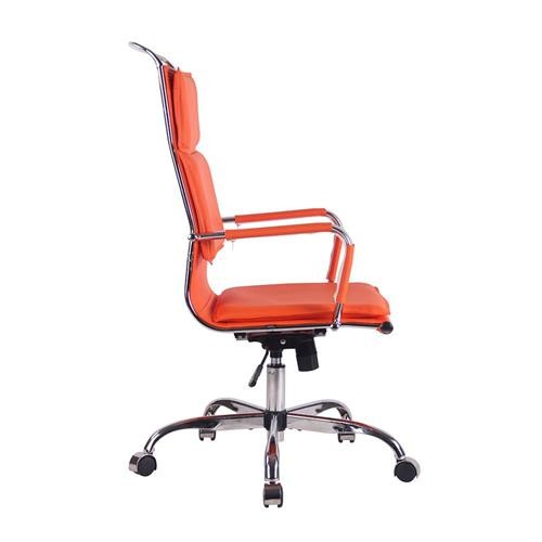 Silla de Oficina QUEBEC, Elegante y Confortable, en Piel Negra