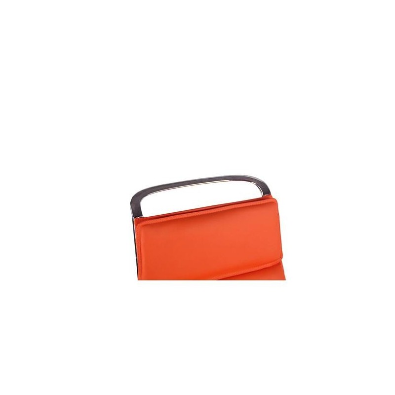 Silla de Oficina QUEBEC, en Piel, Color Negro