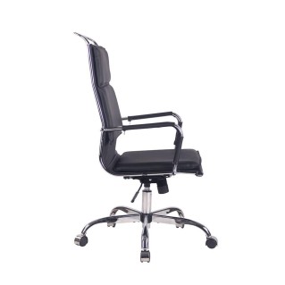 Silla de Oficina QUEBEC, en Piel, Color Negro 2