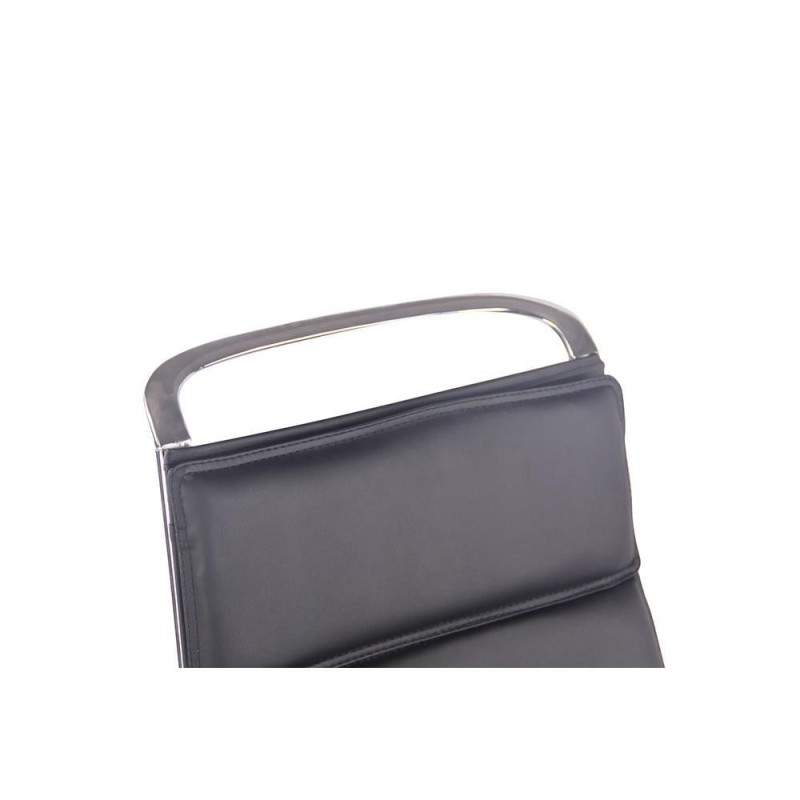 Silla de Oficina QUEBEC, en Piel, Color Negro