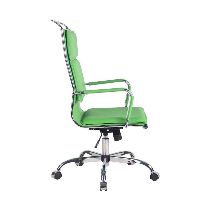 Silla de Oficina QUEBEC, en Piel, Color Negro