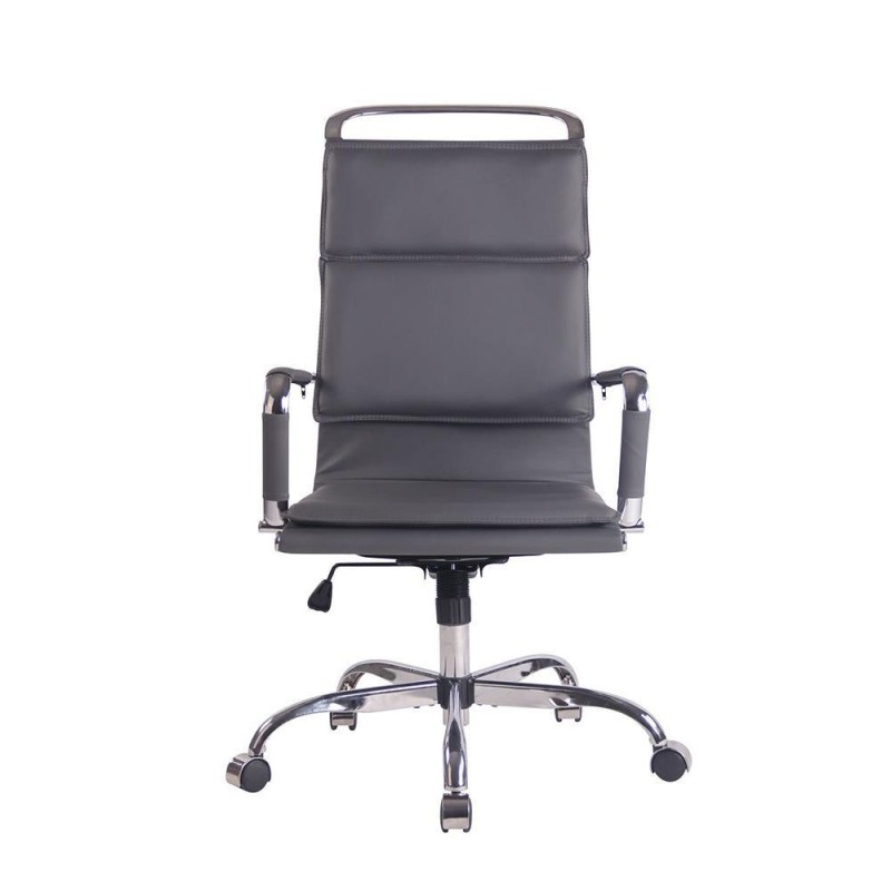 Silla de Oficina QUEBEC, en Piel, Color Negro