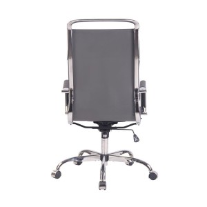 Silla de Oficina QUEBEC, en Piel, Color Negro