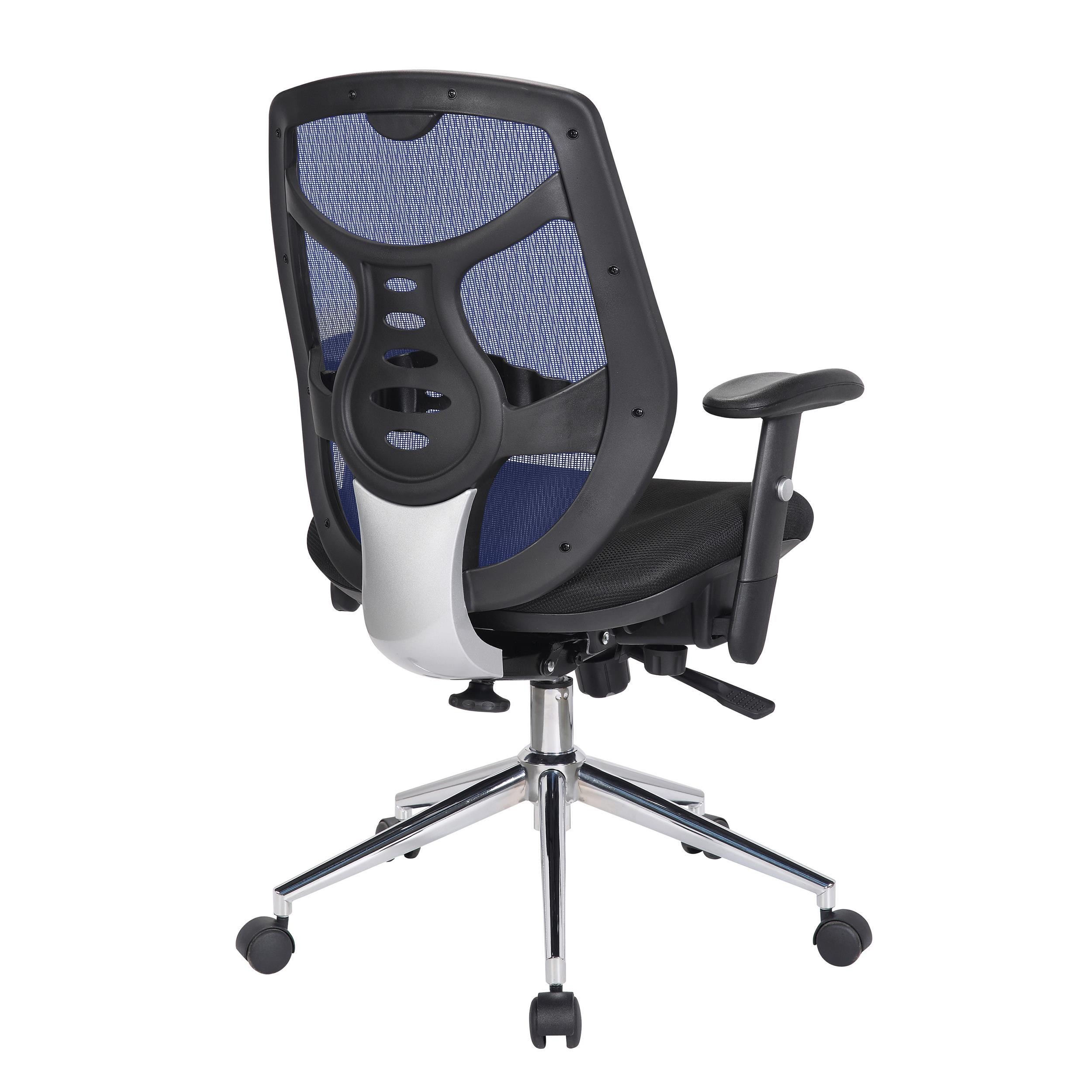 Silla Ergonómica MANTRA, Espectacular Respaldo, Brazos Regulables, Uso 8H, En Negro