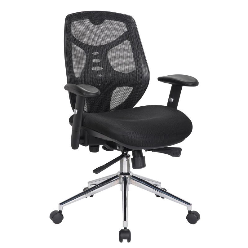 Silla de Oficina Ergonomica, MANTRA, ajustable, negro
