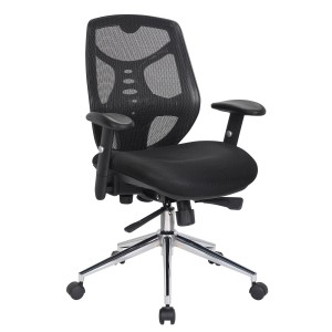 Silla de Oficina Ergonomica, MANTRA, ajustable, negro