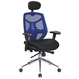 Silla de Oficina Ergonomica, MANTRA, reposacabezas, negro
