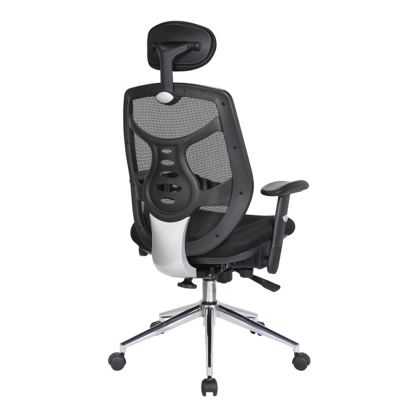 Silla de Oficina Ergonomica, MANTRA, reposacabezas, negro