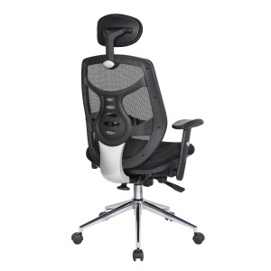 Silla de Oficina Ergonomica, MANTRA, reposacabezas, negro
