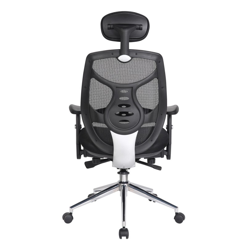 Silla de Oficina Ergonomica, MANTRA, reposacabezas, negro