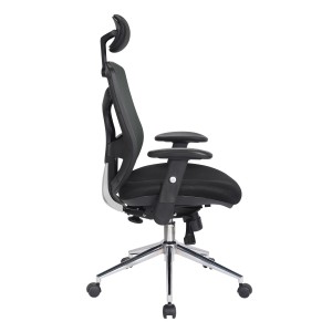 Silla de Oficina Ergonomica, MANTRA, reposacabezas, negro