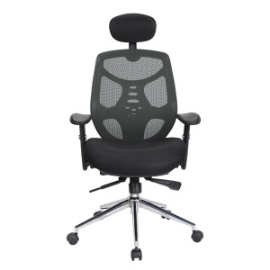 Silla de Oficina Ergonomica, MANTRA, reposacabezas, negro