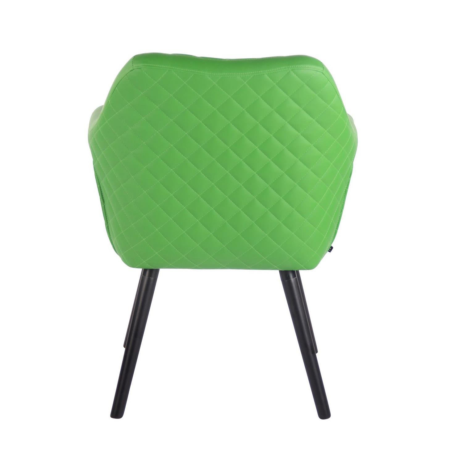 Silla de Confidente BASILEA, Exclusivo Diseño con Costuras, Patas Negras y Piel Negra