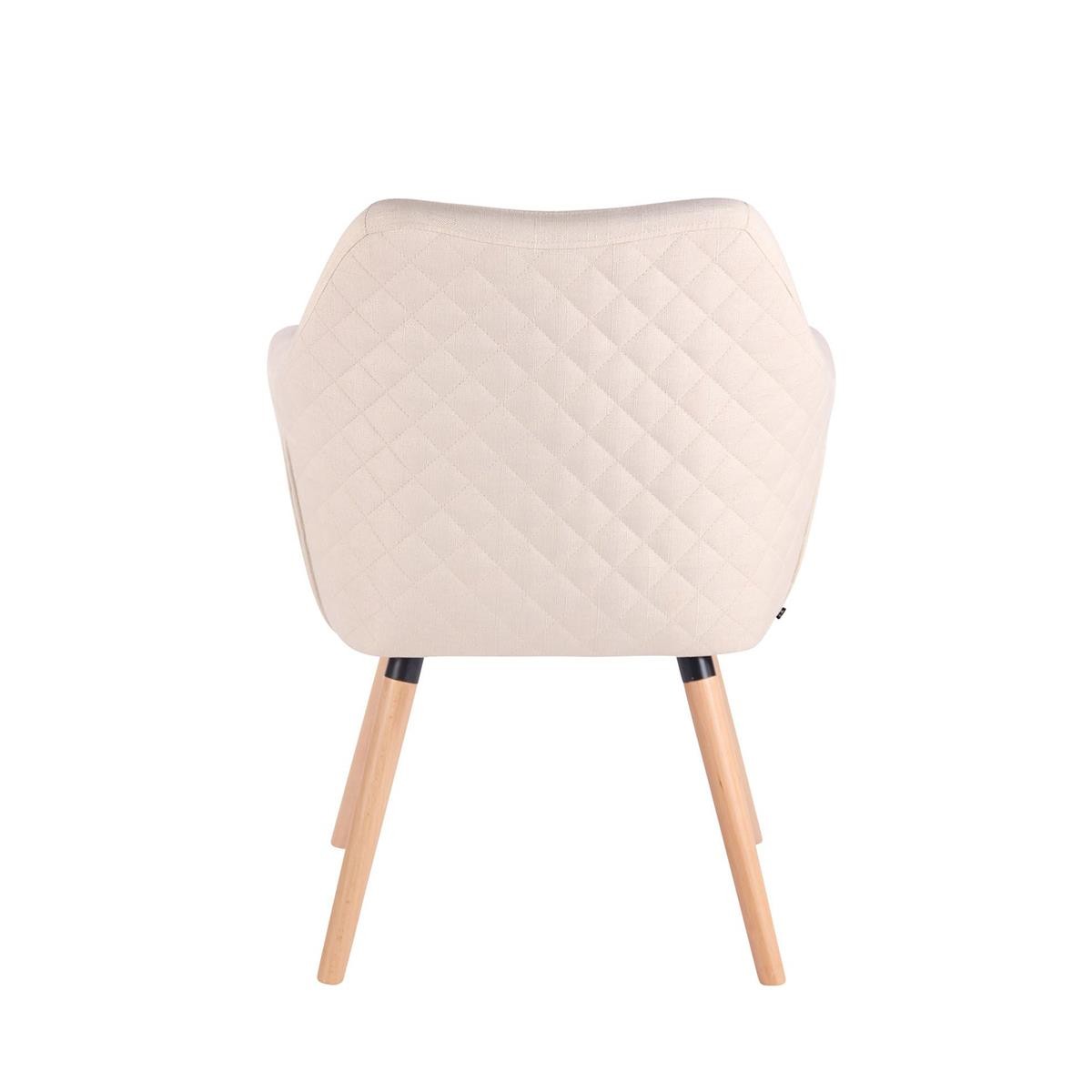 Silla de Confidente BASILEA TELA, Exclusivo Diseño con Costuras, Patas Haya, Color Negro