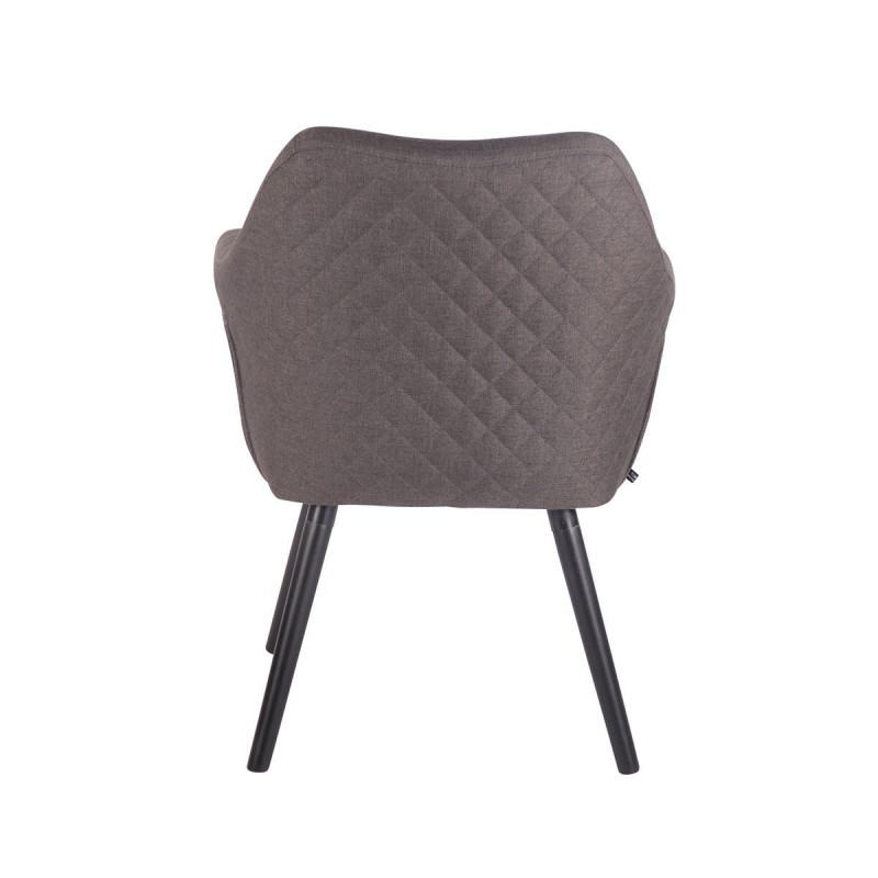 Silla de Confidente BASILEA TELA, Patas Negras, Color Negro
