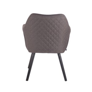 Silla de Confidente BASILEA TELA, Patas Negras, Color Negro
