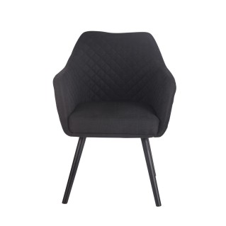 Silla de Confidente BASILEA TELA, Patas Negras, Color Negro 2