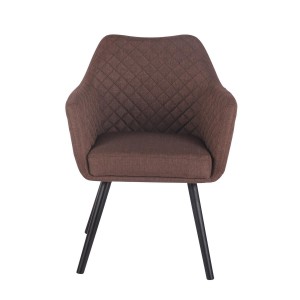 Silla de Confidente BASILEA TELA, Patas Negras, Color Negro