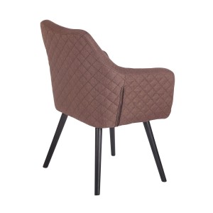 Silla de Confidente BASILEA TELA, Patas Negras, Color Negro