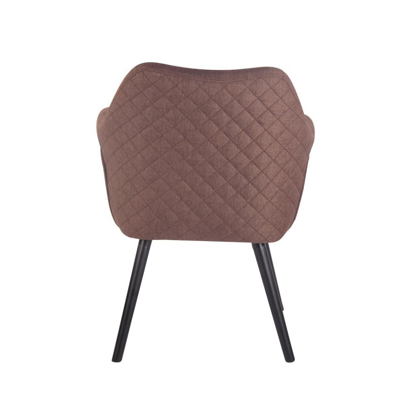 Silla de Confidente BASILEA TELA, Patas Negras, Color Negro