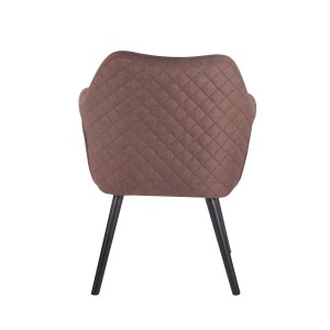 Silla de Confidente BASILEA TELA, Patas Negras, Color Negro