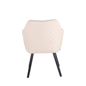 Silla de Confidente BASILEA TELA, Patas Negras, Color Negro