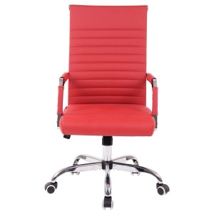 Silla de Oficina BERLIN, en Piel, Color Negro