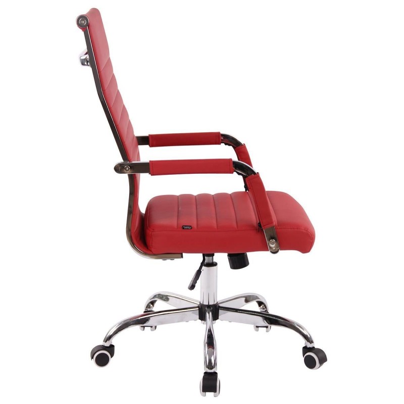 Silla de Oficina BERLIN, en Piel, Color Negro