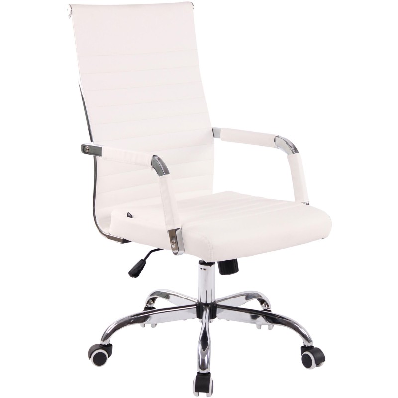 Silla de Oficina BERLIN, en Piel, Color Negro