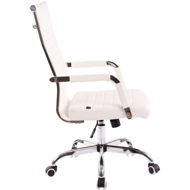 Silla de Oficina BERLIN, en Piel, Color Negro