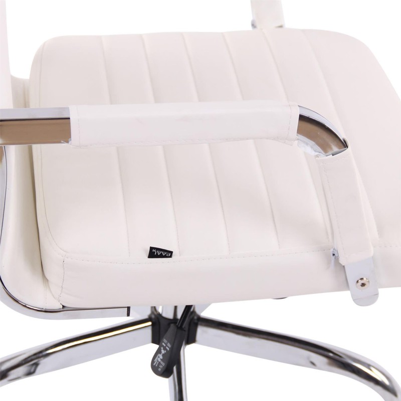 Silla de Oficina BERLIN, en Piel, Color Negro