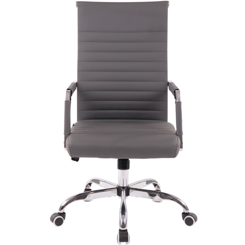 Silla de Oficina BERLIN, en Piel, Color Negro