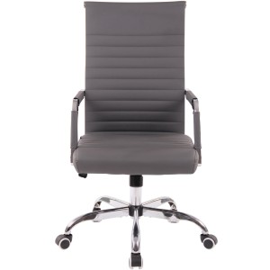 Silla de Oficina BERLIN, en Piel, Color Negro