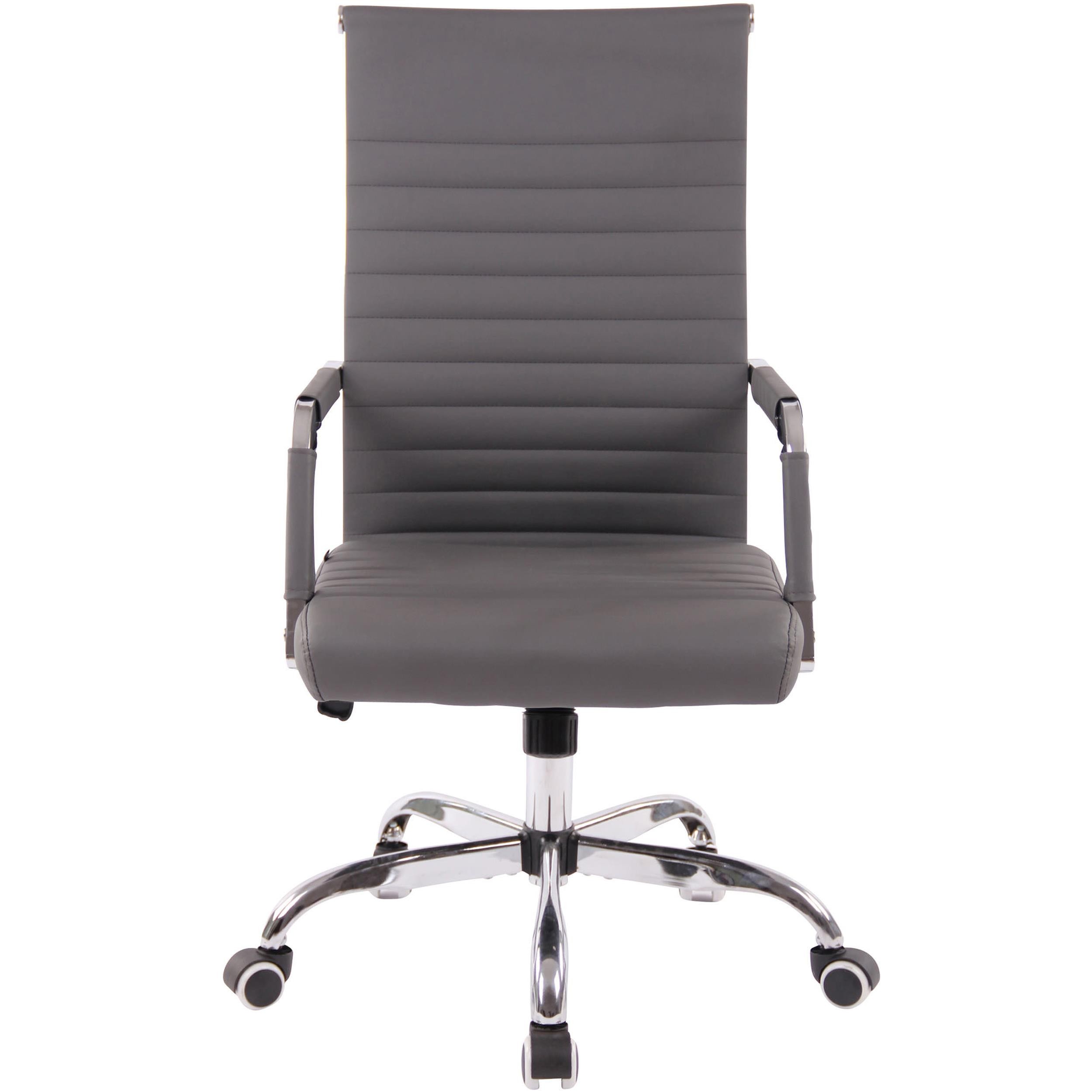 Silla de Oficina BERLIN, Elegante Diseño, Muy Confortable, en Piel Negro