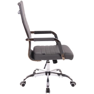 Silla de Oficina BERLIN, en Piel, Color Negro