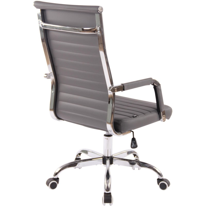 Silla de Oficina BERLIN, en Piel, Color Negro