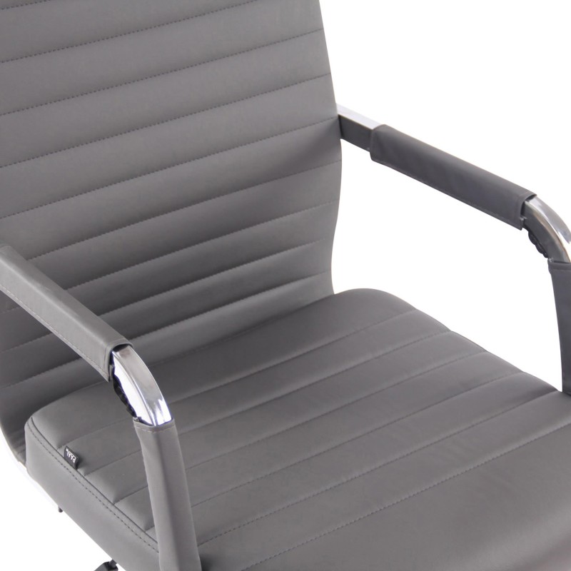 Silla de Oficina BERLIN, en Piel, Color Negro